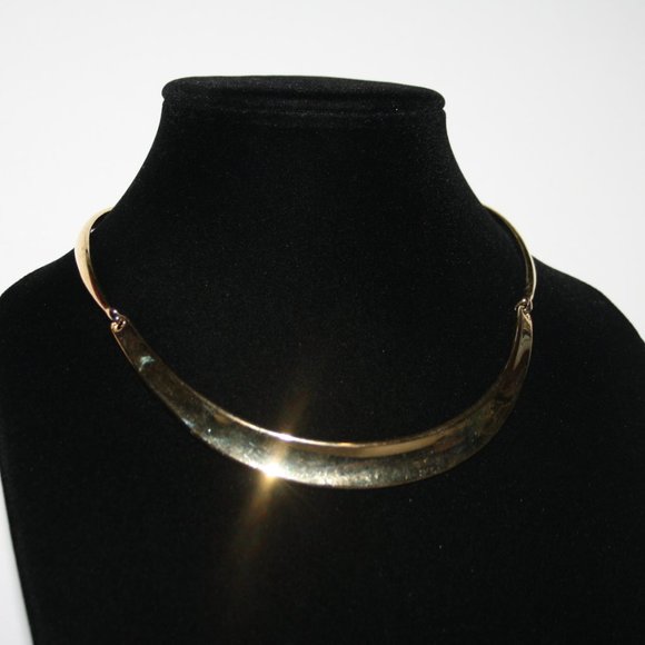 Beautiful gold collar necklace 14-16